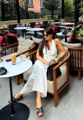 Womens Knope Cross Straps Block Heel Sandals