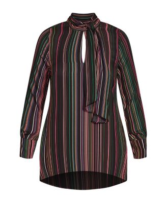 Plus Size Illusion Tunic Top