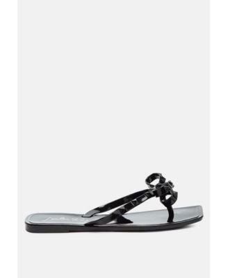 Womens Retta Bow Thong Flats