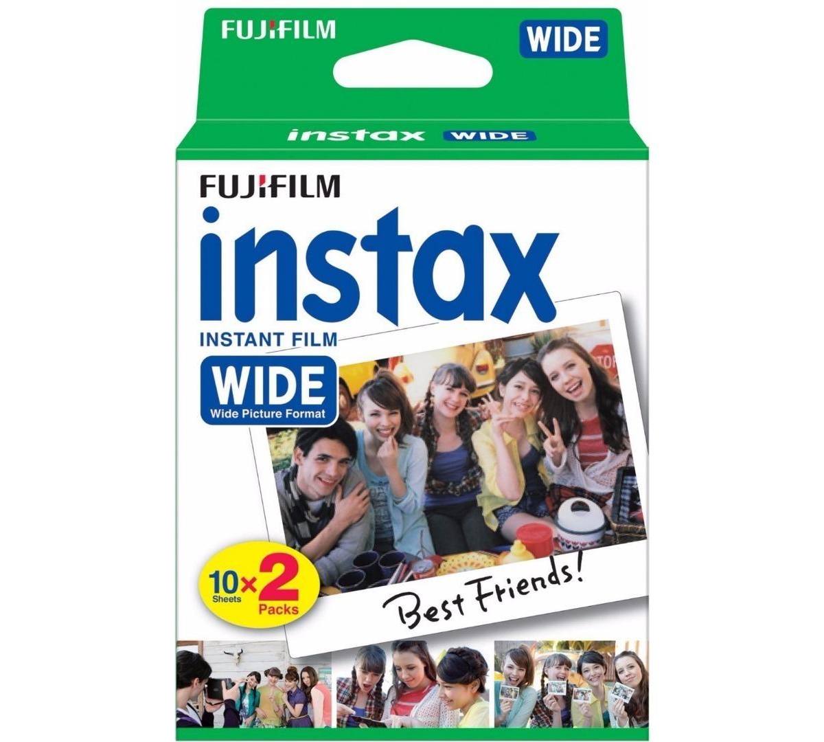 Fujifilm Instax Wide Film for Fuji Instax Wide Camera and Printer (2-Pack)