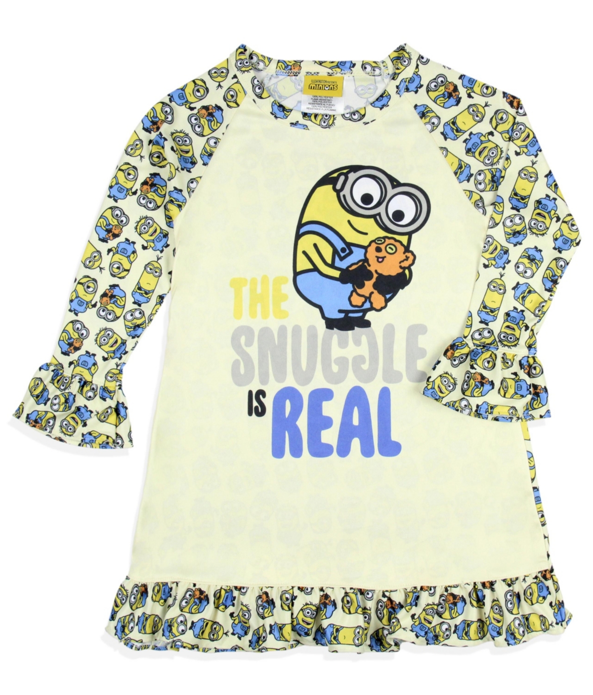 Despicable Me Toddler Girls Minions Snuggle Sleep Pajama Nightgown
