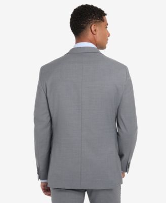 Men's Solid Pearl Grey Suit Separate Jacket