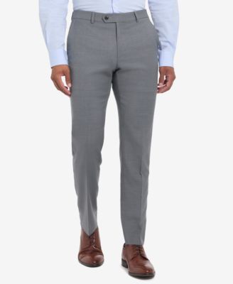 Men's Solid Pearl Grey Suit Separate Pants