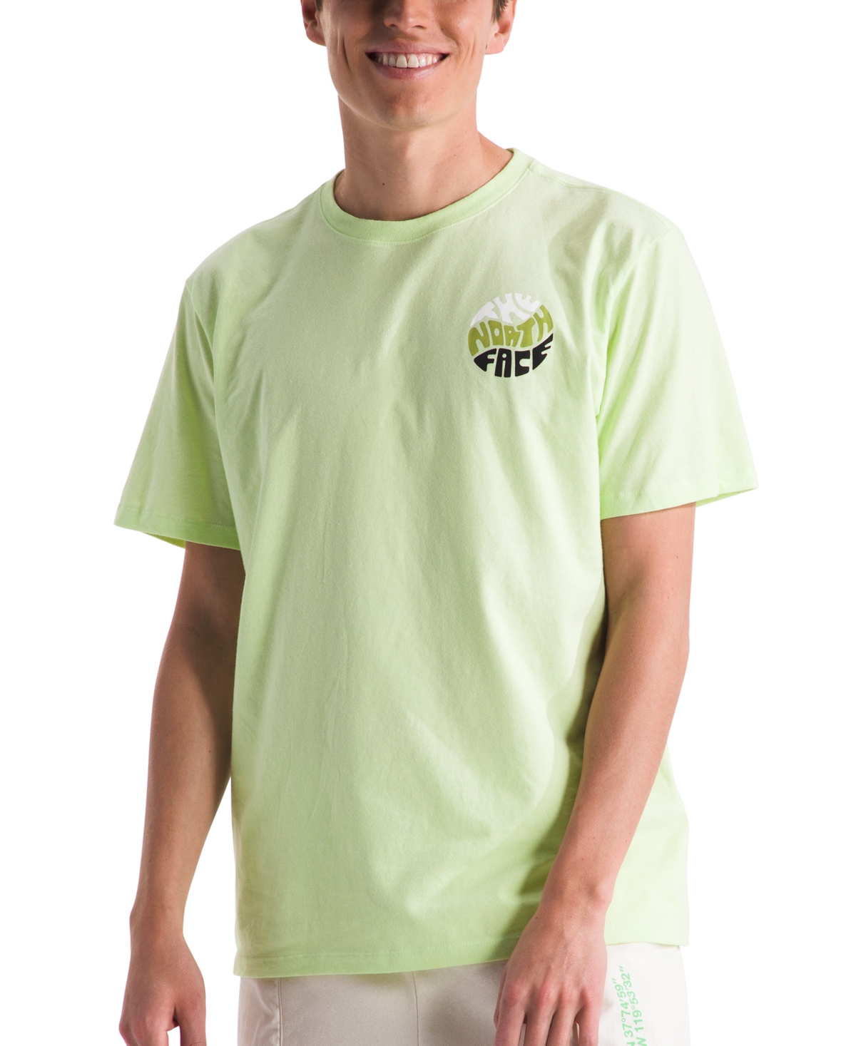 The North Face Men's Short-sleeve Logo Graphic T-shirt In Astro Lime