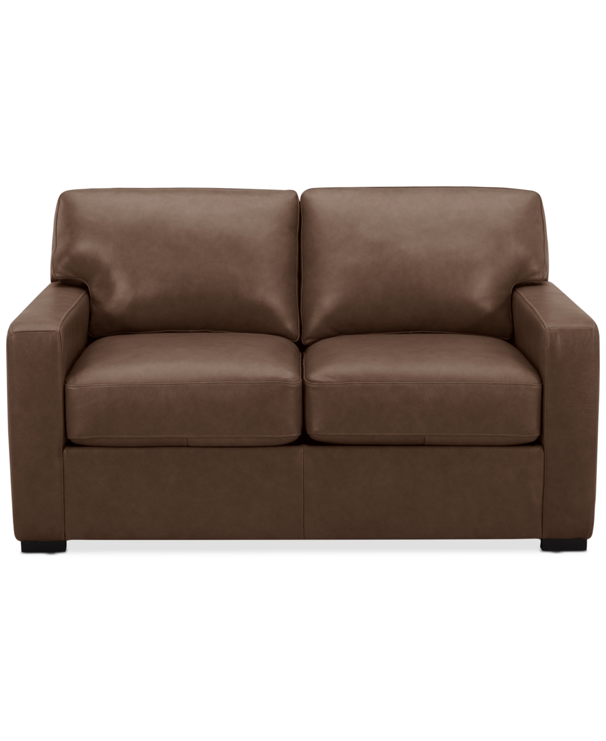 Macy's Radley 61" Leather Loveseat, Created For  In Light Grey