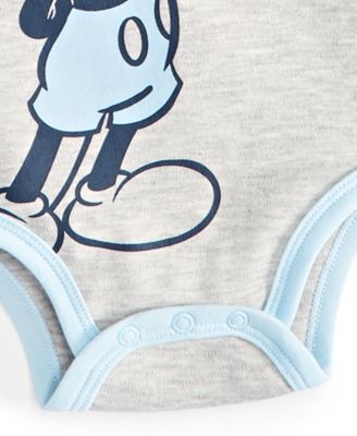 Baby Boys Mickey Mouse Bodysuits, Pack of 3