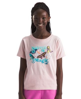 The North Face Big Girls Short-Sleeve Nature Graphic T-Shirt - Macy's