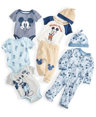 Disney Baby Boys Mickey Mouse Bodysuits Outfit Sets In Navy