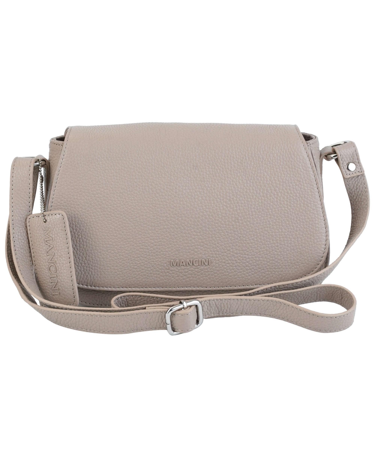 Pebbled Isabella Leather Crossbody Handbag - Camel