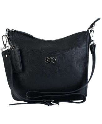 Pebble Elizabeth Leather Crossbody Handbag