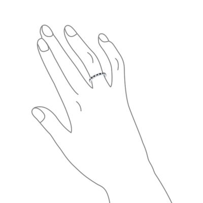 Cubic Zirconia Thin Stackable CZ Channel Set Eternity Band Ring .925 Sterling Silver 3MM