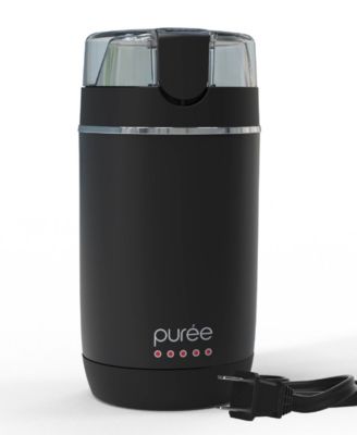 Puree Electric Coffee Grinder, One-Touch Spice, Herb, and Coffee Bean Grinder with Stainless Steel Blades&nbsp;