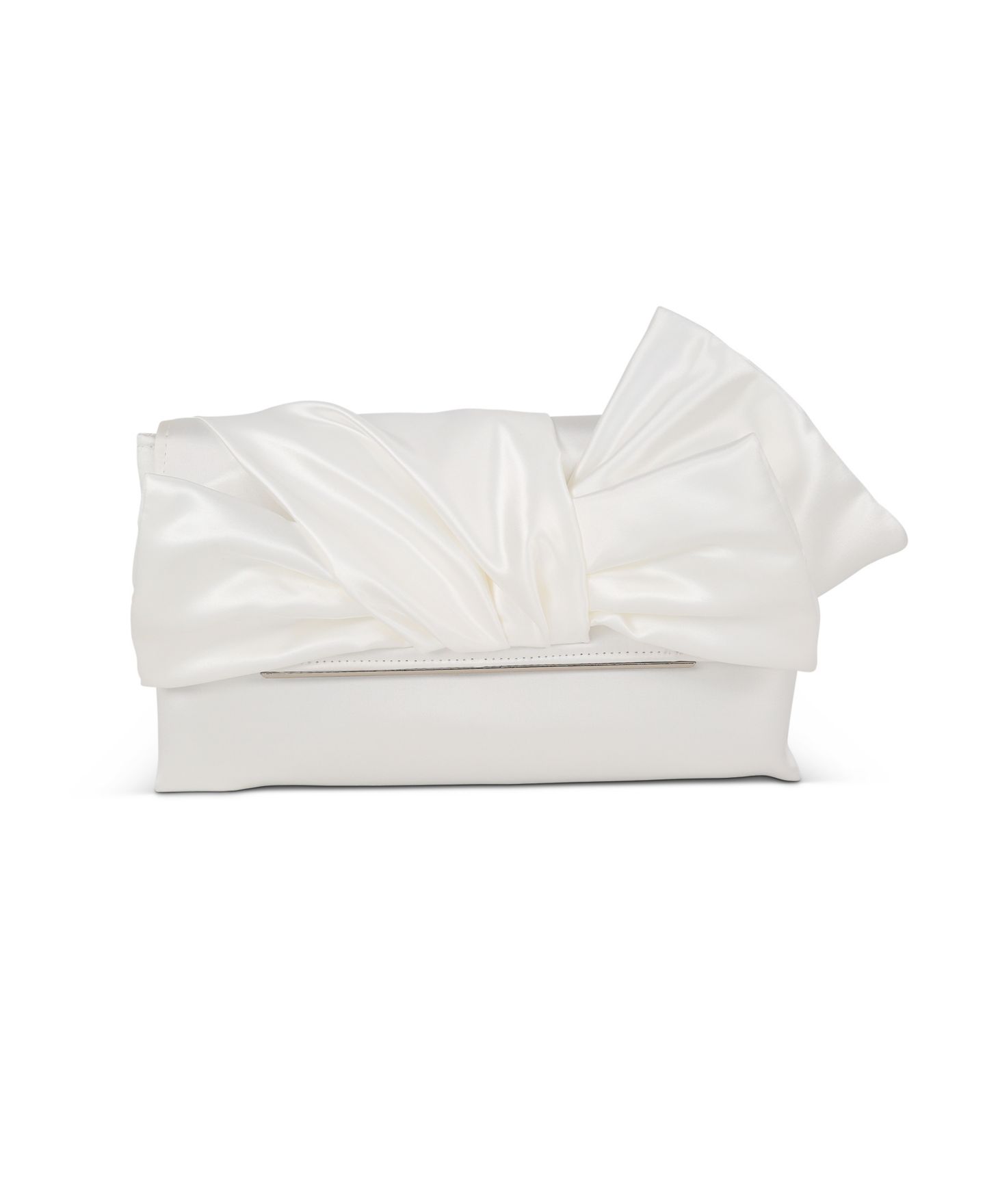 Женский клатч Jewel Badgley Mischka Delilah Sash Tied Envelope Clutch, цвет: Белый — фото 1
