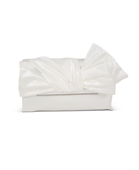 Женский клатч Jewel Badgley Mischka Delilah Sash Tied Envelope Clutch, цвет: Белый