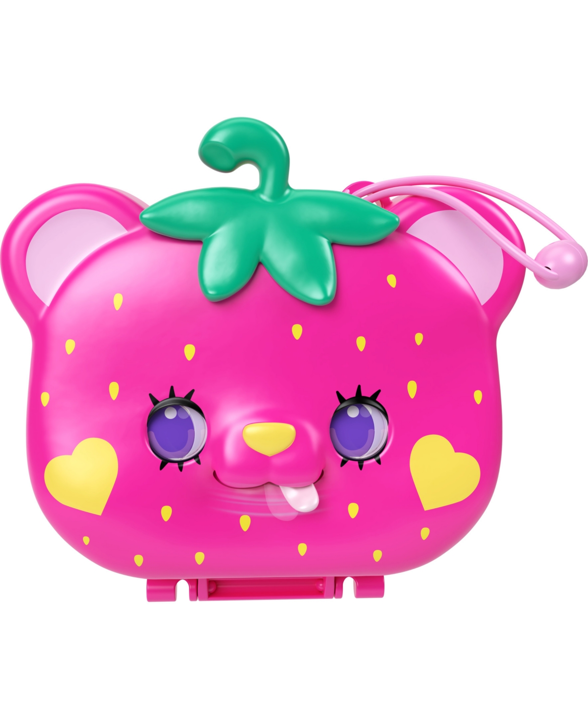 POLLY POCKET DOLLS AND PLAYSET, TRAVEL TOYS, STRAW-BEARY PATCH COMPACT 