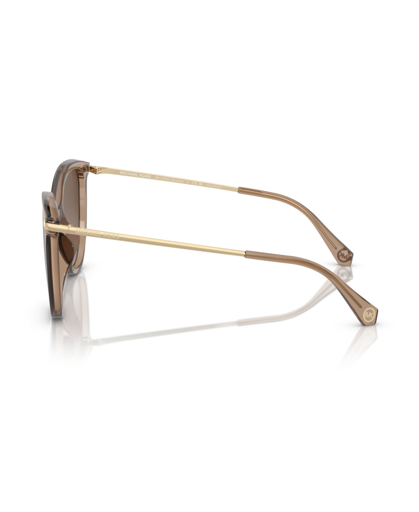 Женские солнцезащитные очки Michael Kors Polarized Sunglasses, MK2184U, цвет: Коричневый прозрачный — фото 4