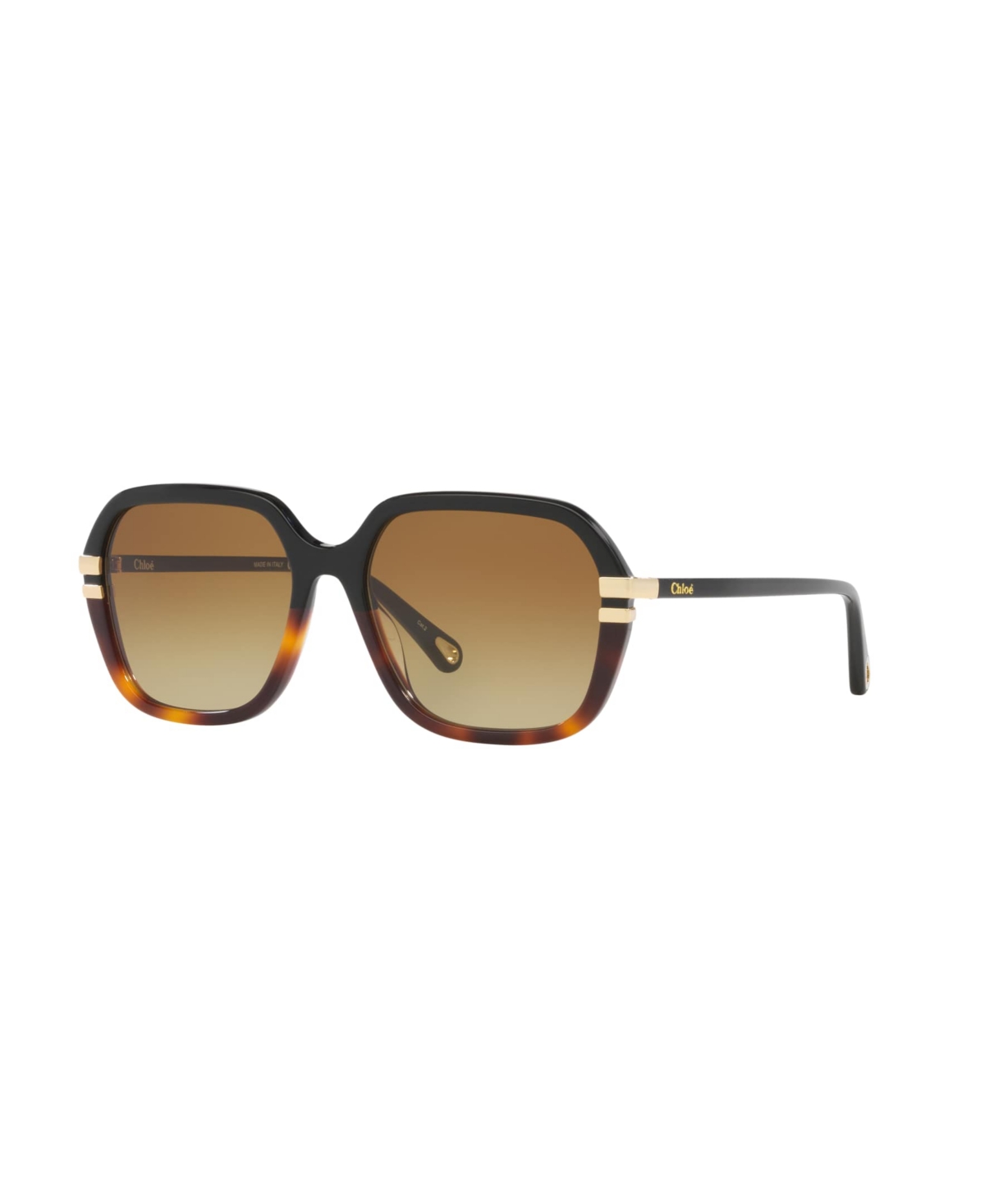 Chloé Chloe Womens Black Ch0204s Square-frame Acetate Sunglasses In Brown