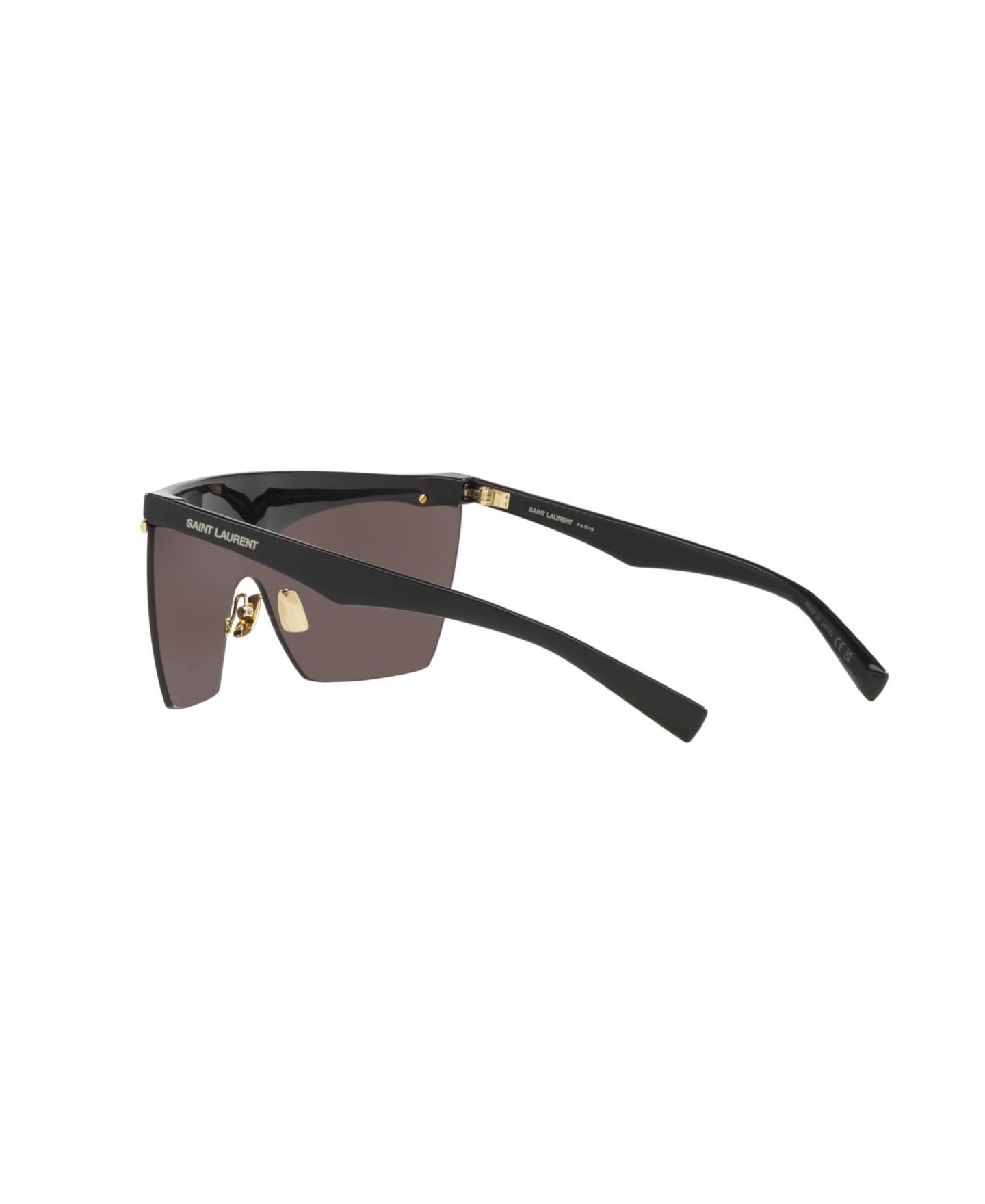 Женские солнцезащитные очки Saint Laurent Sunglasses, SL 614 Mask, цвет: Чёрный — фото 2