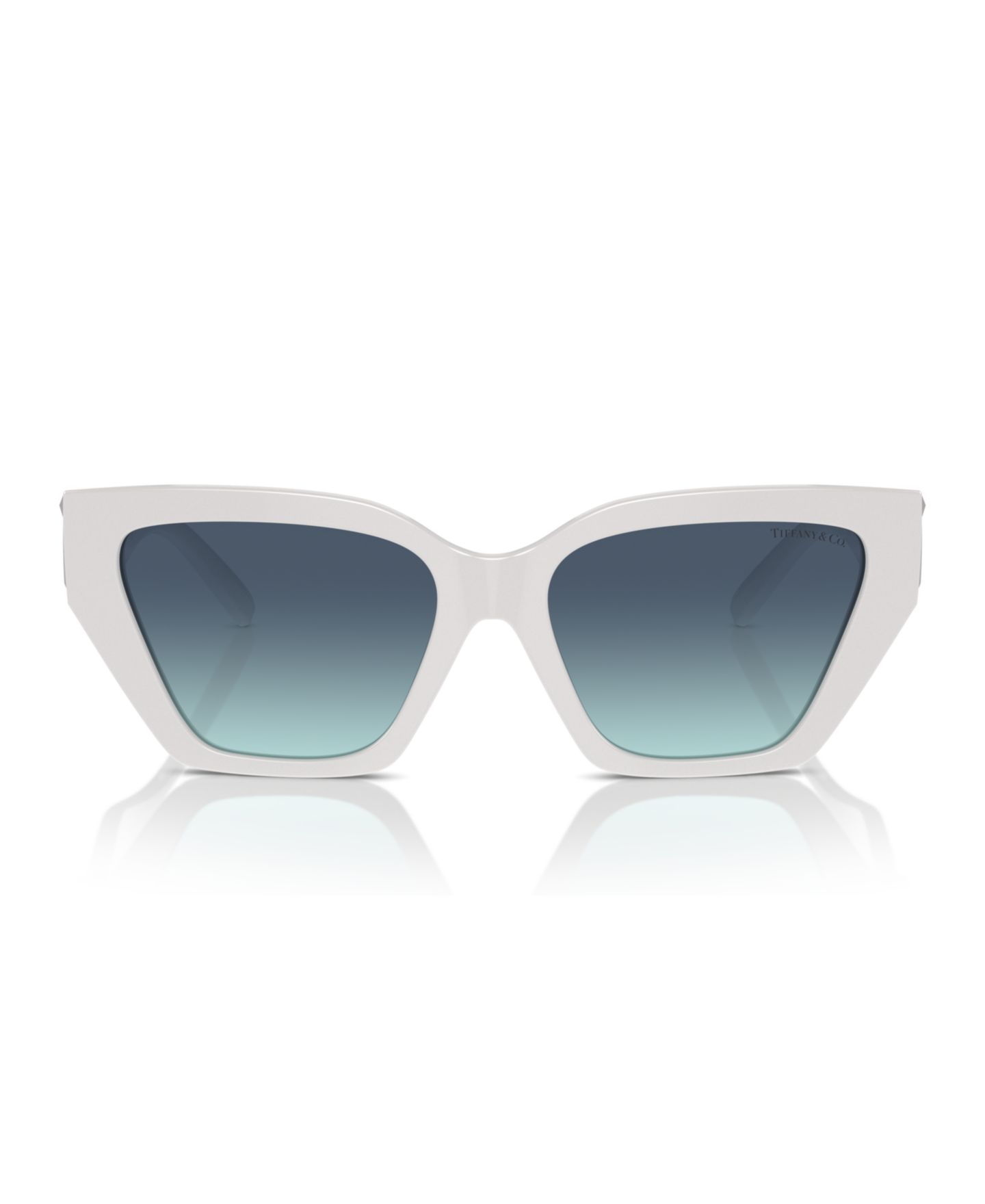 Женские солнцезащитные очки Tiffany & Co. Cat Eye Sunglasses, TF4218, цвет: Яркий белый — фото 3