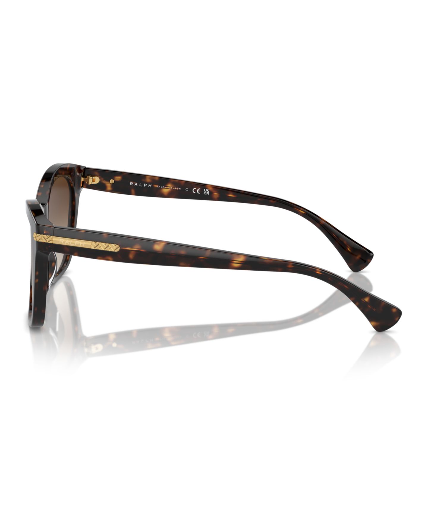 Женские солнцезащитные очки Ralph by Ralph Lauren Sunglasses, Ra5310U, цвет: Блестящий тёмный гавана — фото 2