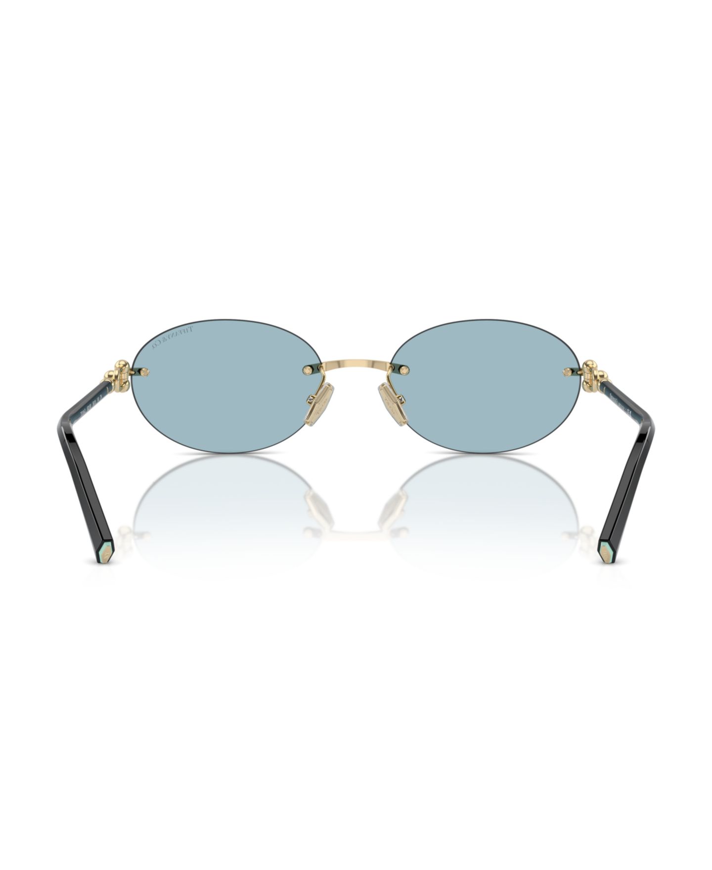 Женские солнцезащитные очки Tiffany & Co. Sunglasses, Tf3104D, цвет: Золотой / Синий — фото 2