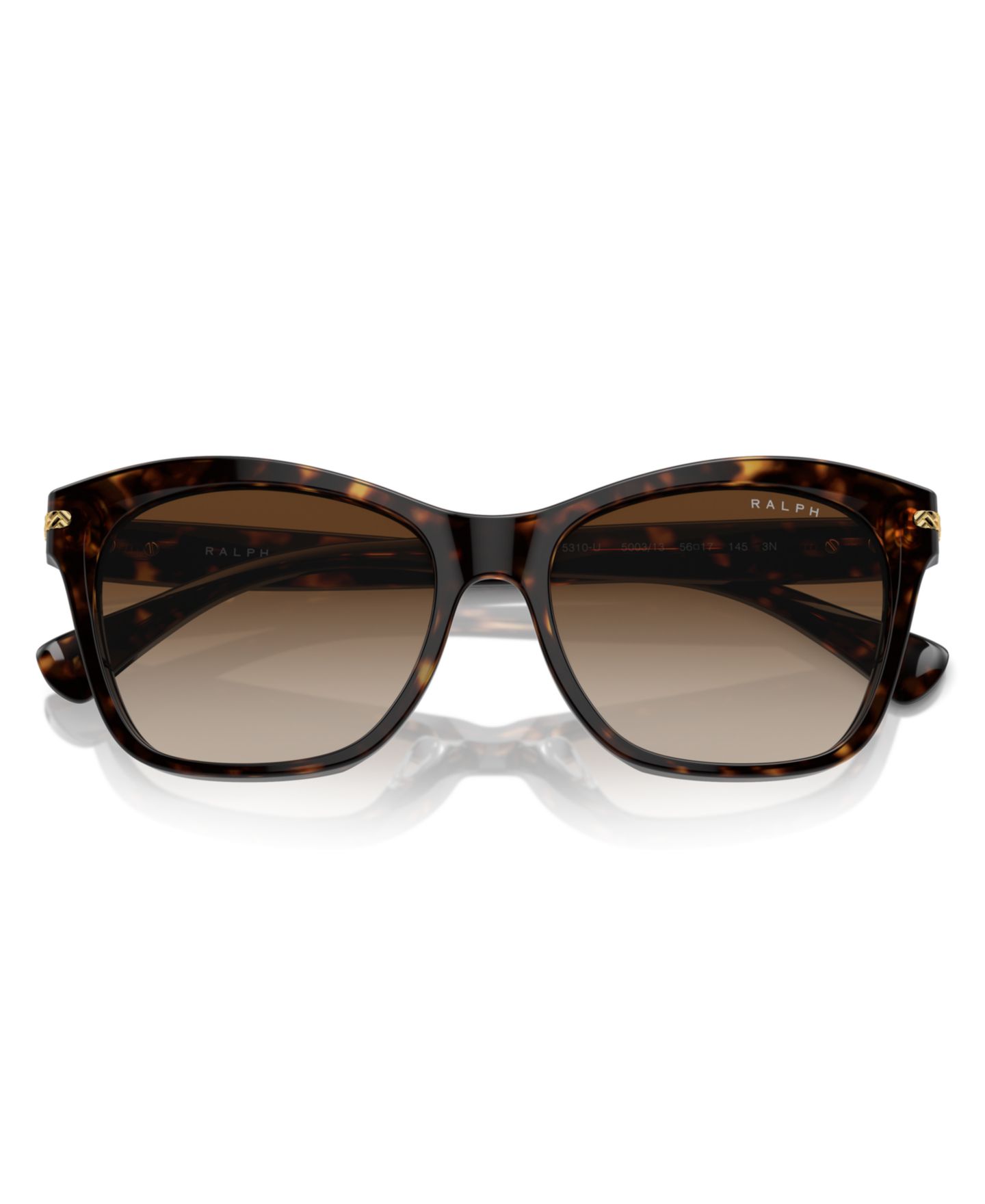 Женские солнцезащитные очки Ralph by Ralph Lauren Sunglasses, Ra5310U, цвет: Блестящий тёмный гавана — фото 5