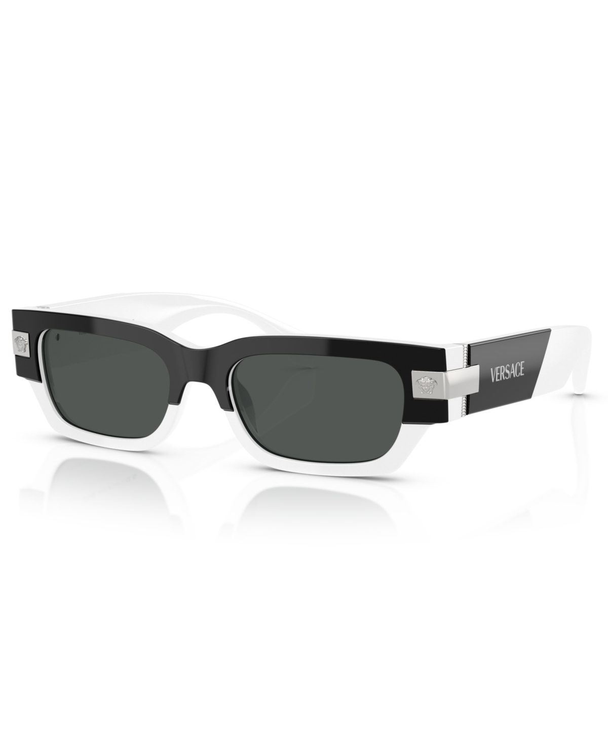 Shop Versace Men's Sunglasses, Ve4465 In Top Black,white