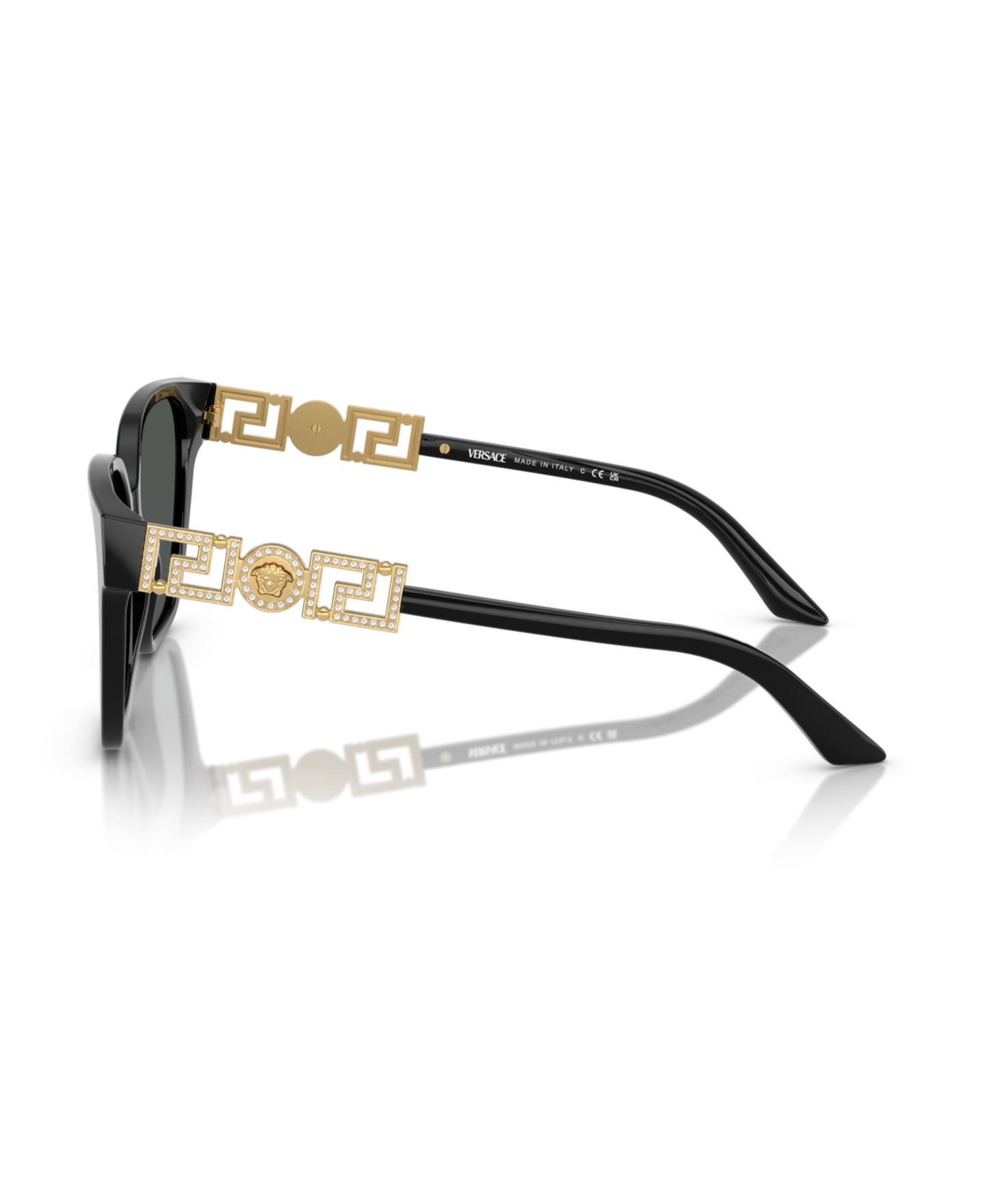 Женские солнцезащитные очки Versace Sunglasses, Ve4471B, цвет: Чёрный — фото 4
