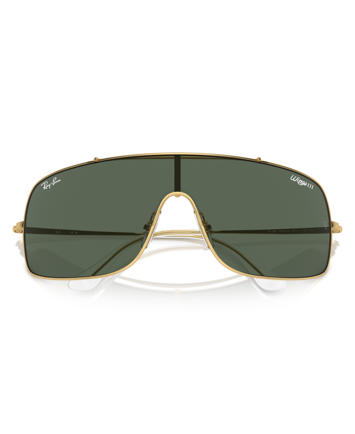 Ray Ban Unisex Sunglasses, Wings Iii Rb3897 In Gold