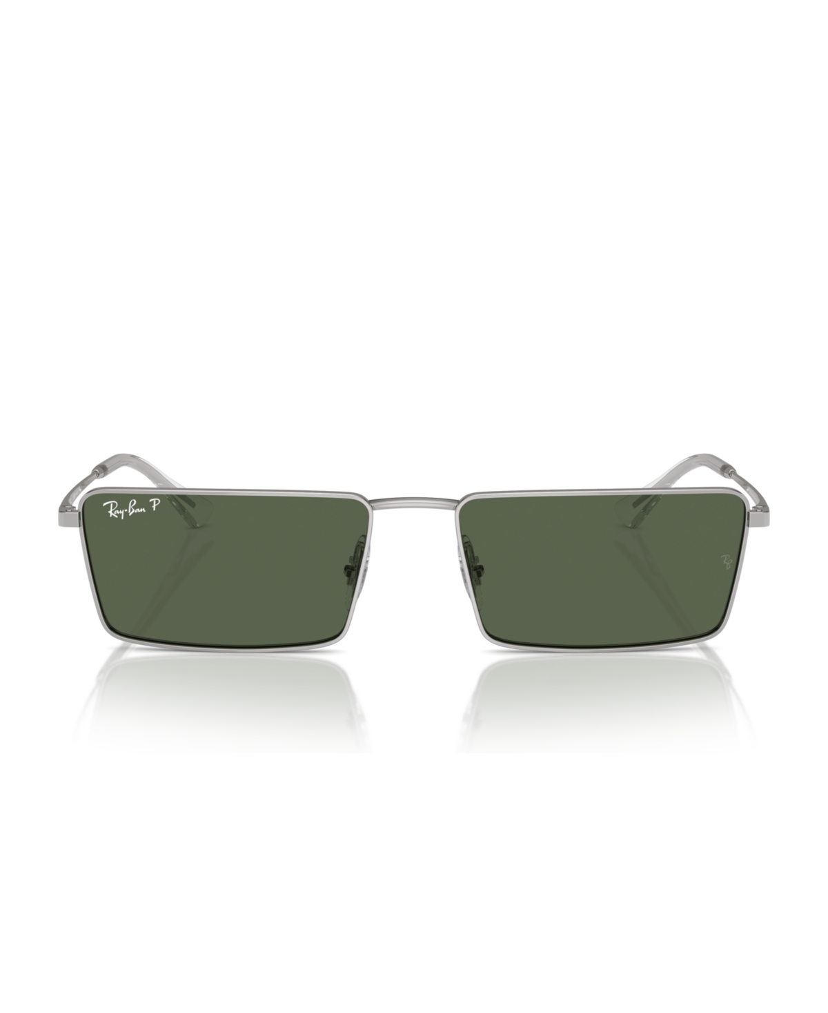 Ray Ban Unisex Polarized Sunglasses, Emy Rb3741 In Silver