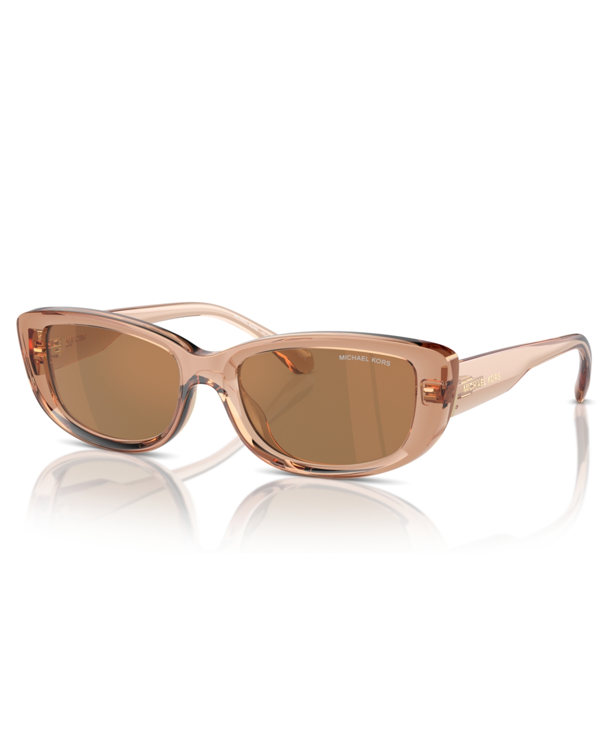Michael Kors Women's Sunglasses, Asheville Mk2210u In Brown Transparent