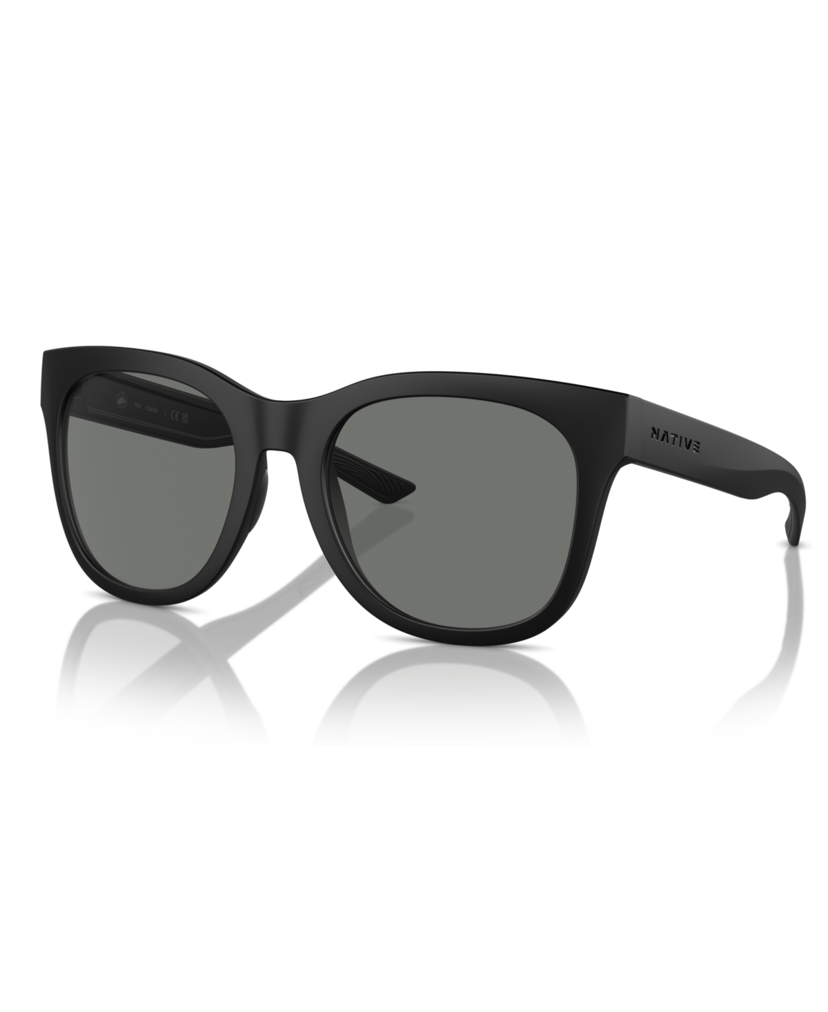 Native Eyewear Women's Polarized Sunglasses, Tiaga Xd9044 In Matte Black