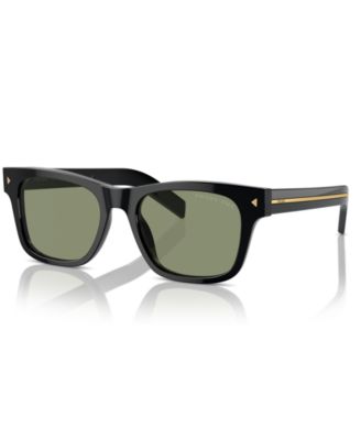 Iconic Plaque Rectangular Men's Sunglasses, PR A17S
