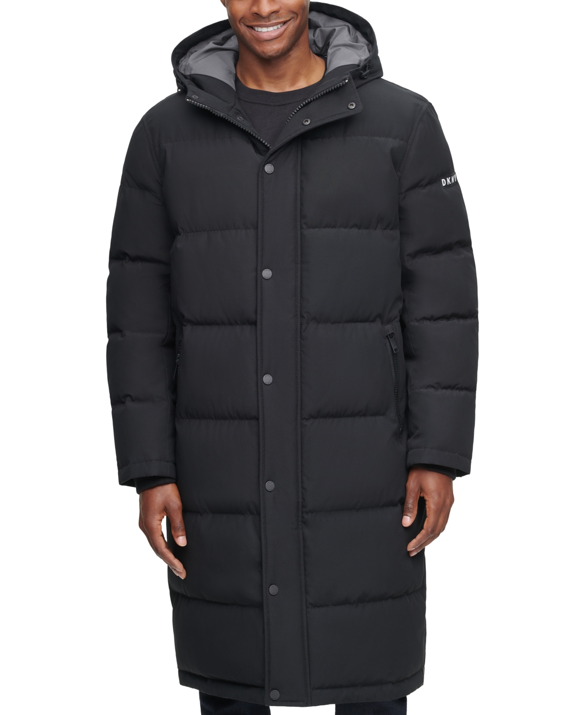 Long Hooded Parka Men's Jacket, Created for Macy's - Black