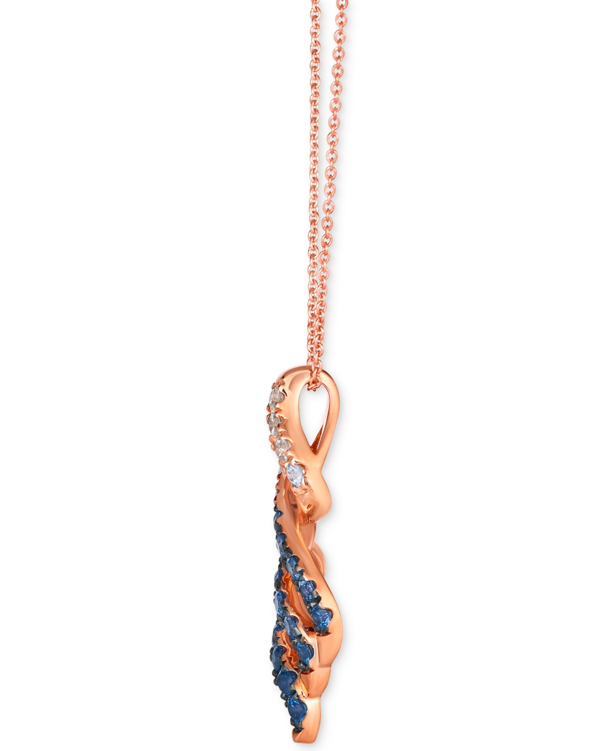 Le Vian Denim Ombre (3/4 ct. t.w.) & White Sapphire (1/8 ct. t.w.) Spiral 20
