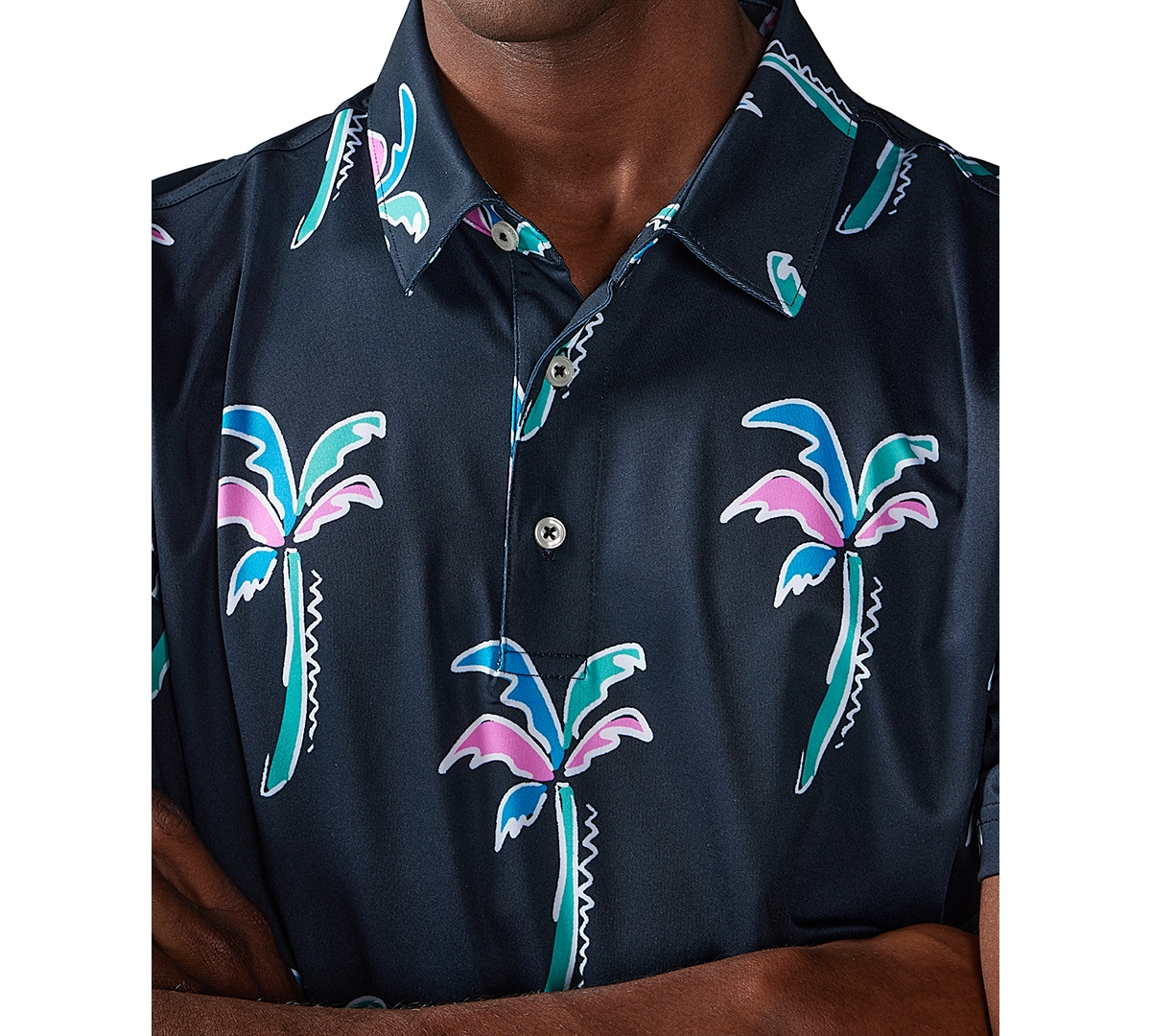 Chubbies Men's The Havana Night Performance Polo 2.0 - Black - Pa