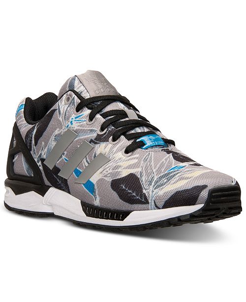 Adidas Men S Zx Flux Floral Print Casual Sneakers From Finish Line