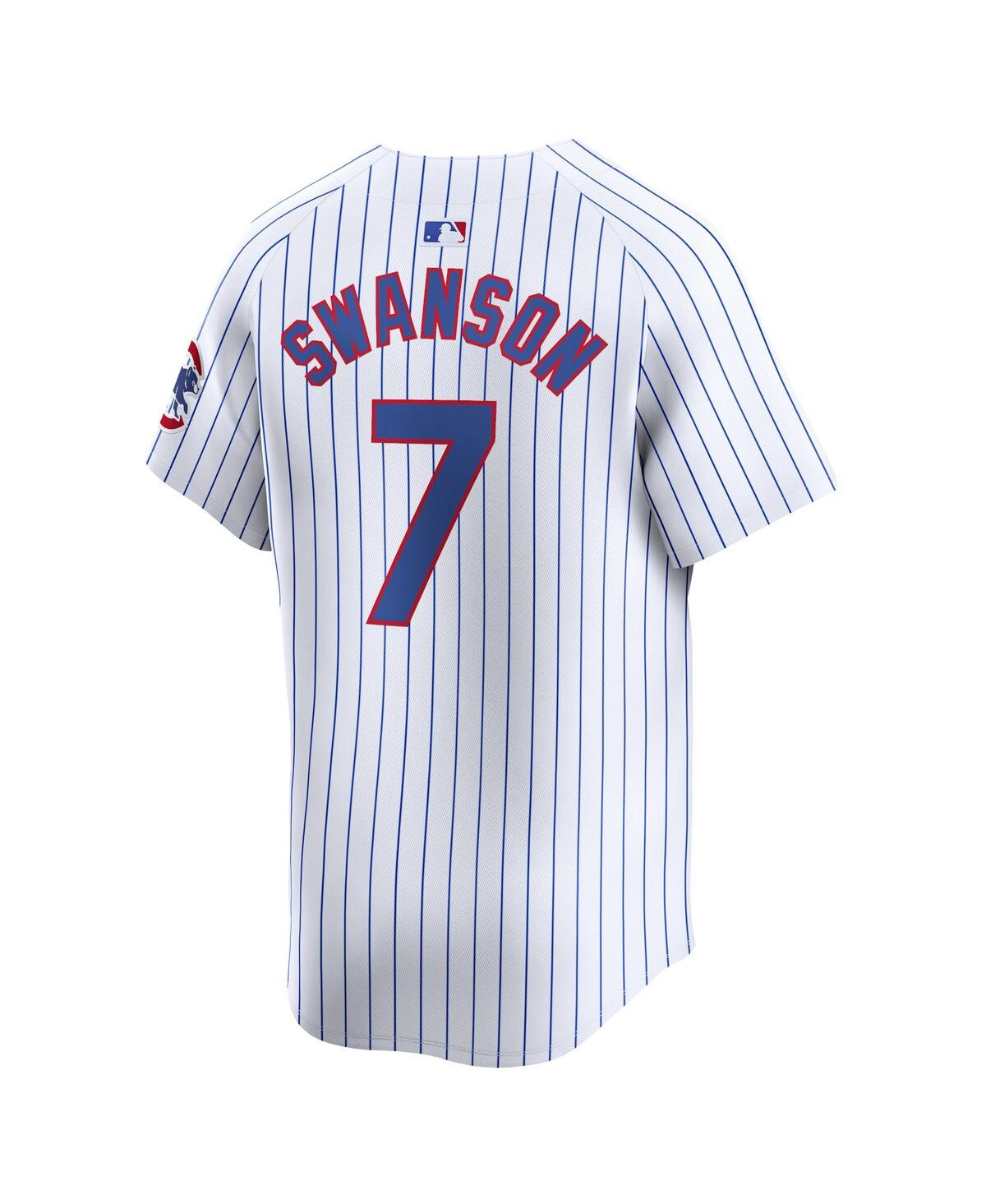 Men's Nike Dansby SwansonChicago Cubs Home Limited Player Jersey - White
