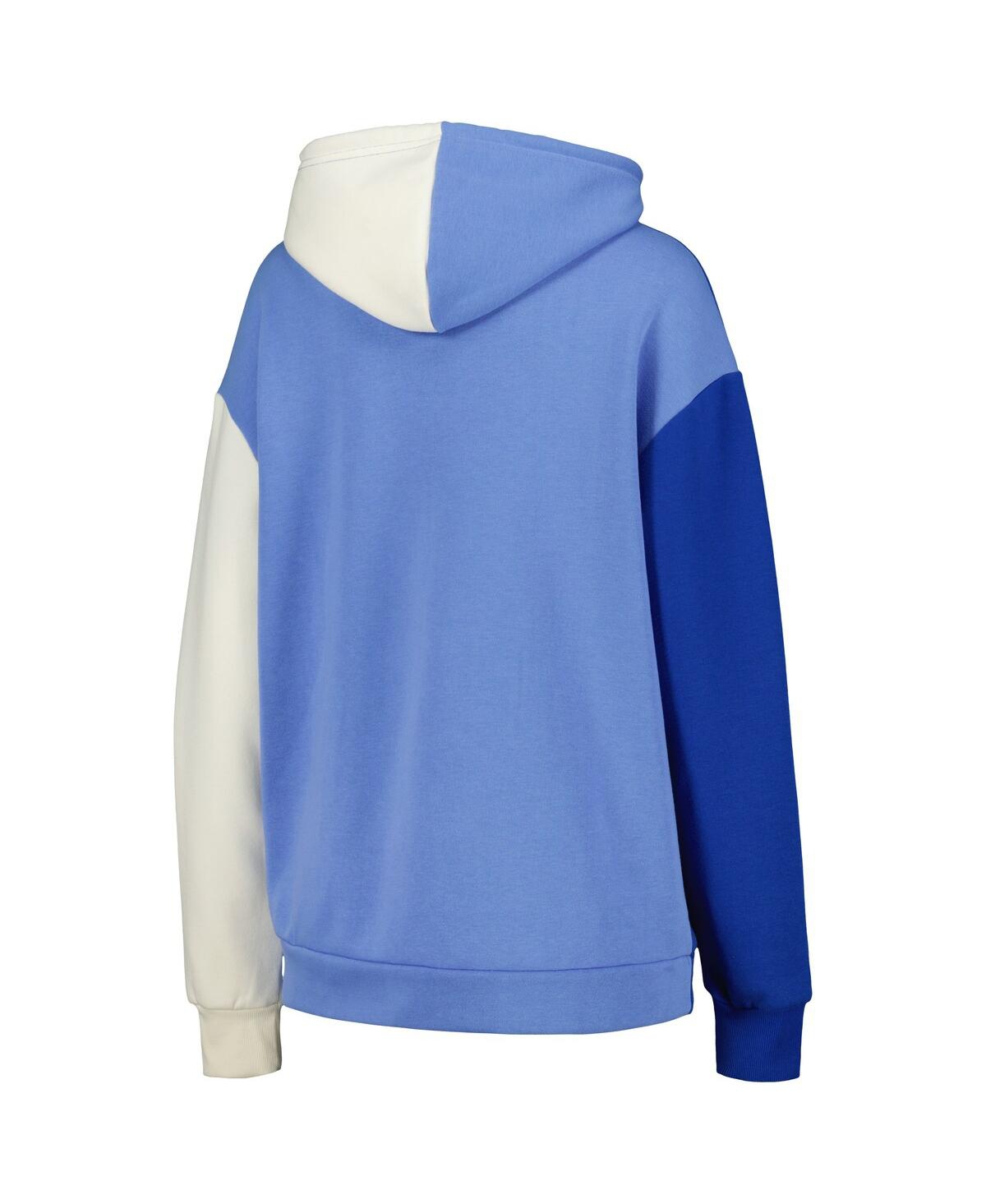 GAMEDAY COUTURE WOMEN'S GAMEDAY COUTURE ROYAL KENTUCKY WILDCATS HALL OF FAME COLORBLOCK PULLOVER HOODIE 