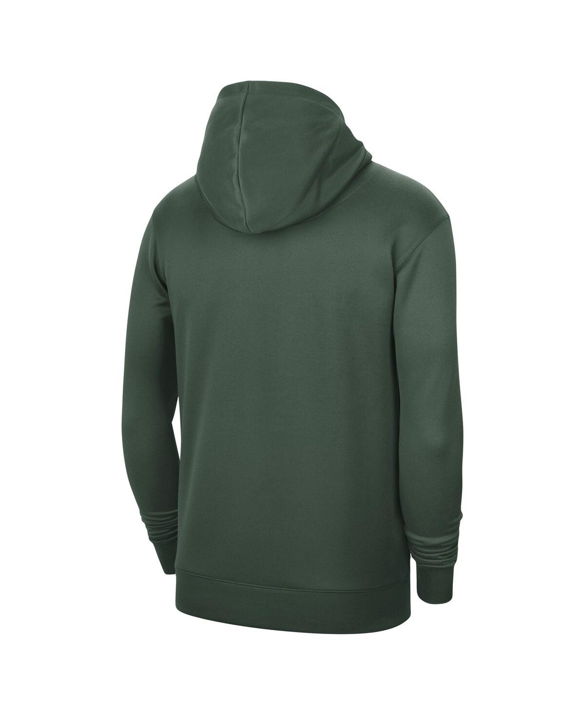 Nike Unisex  Hunter Green Milwaukee Bucks 2023/24 Performance Spotlight On-court Practice Pullover Ho In Hunter Green