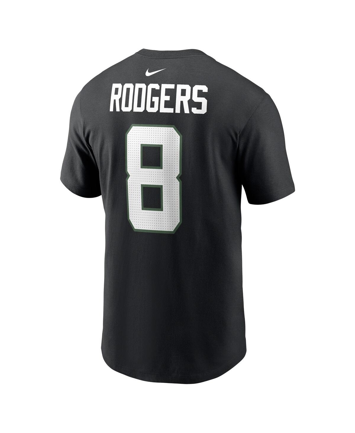 Men's Nike Aaron RodgersNew York Jets Player Name and Number T-shirt - Black