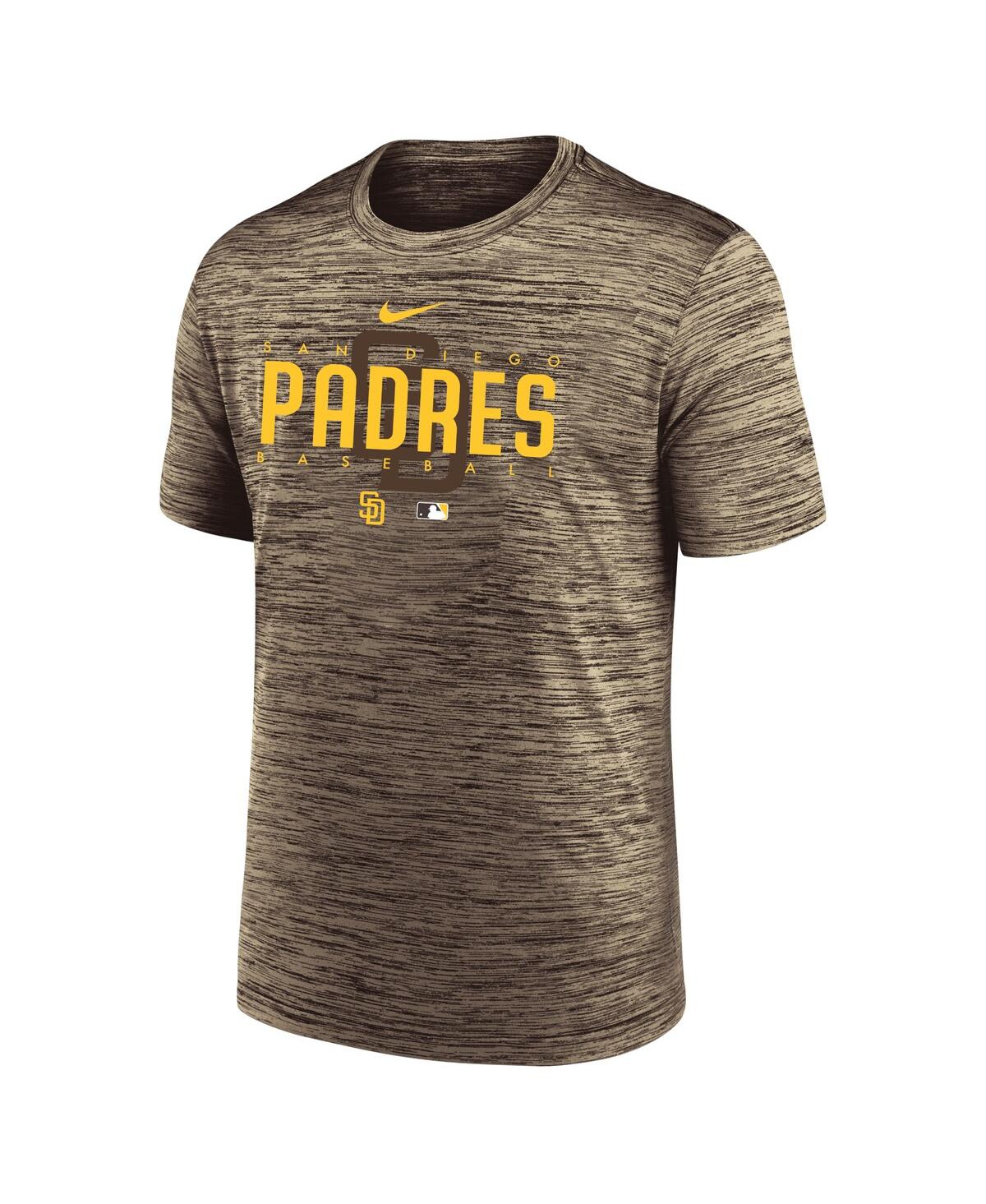 Shop Nike Men's  Brown San Diego Padres Authentic Collection Velocity Performance Practice T-shirt