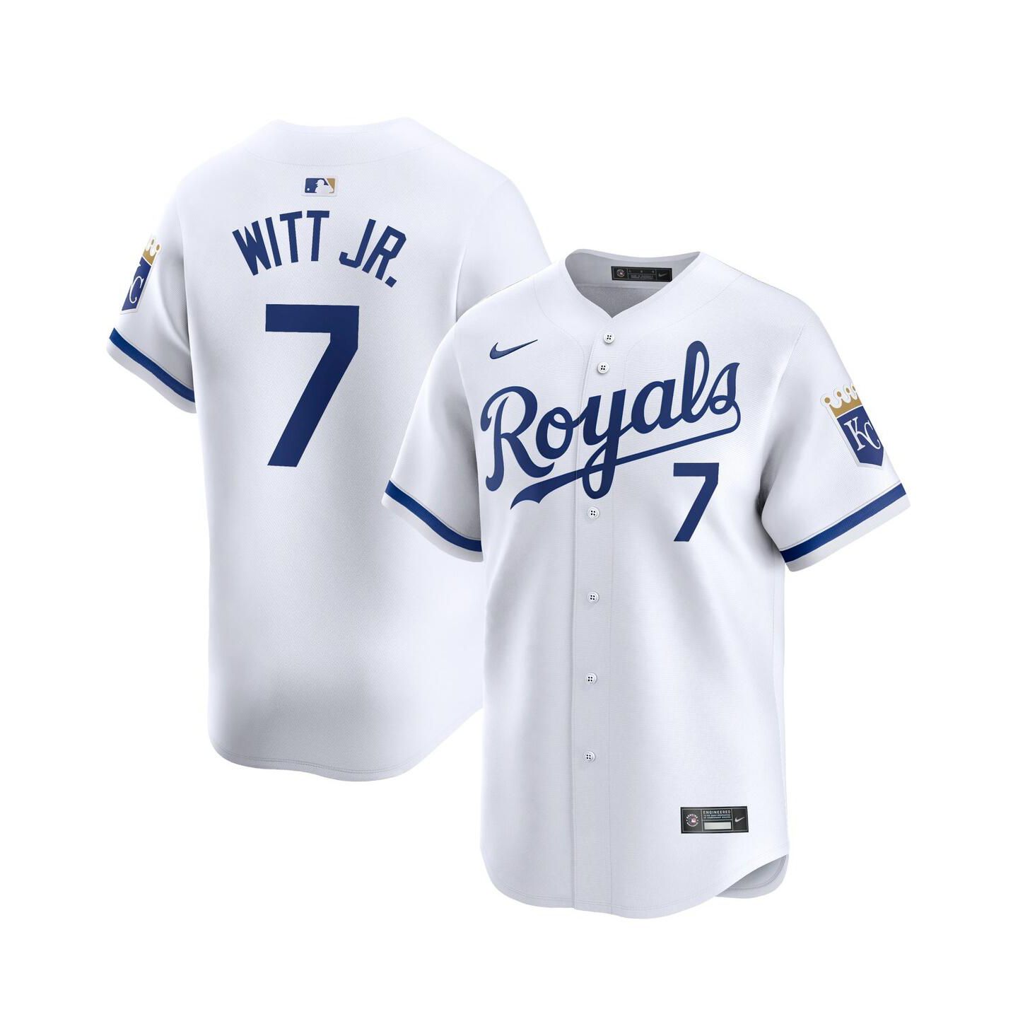Мужской топ Nike Bobby Witt Jr. White Kansas City Royals Home Limited Player Jersey — фото 1