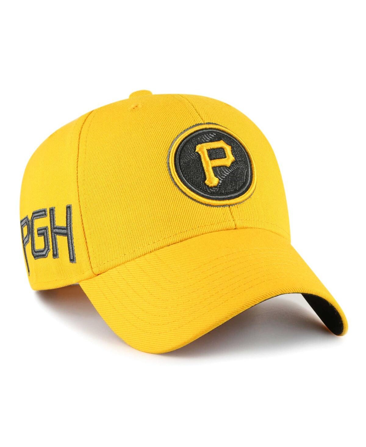 47 Brand Men's ' Gold Pittsburgh Pirates 2023 City Connect Mvp Adjustable Hat