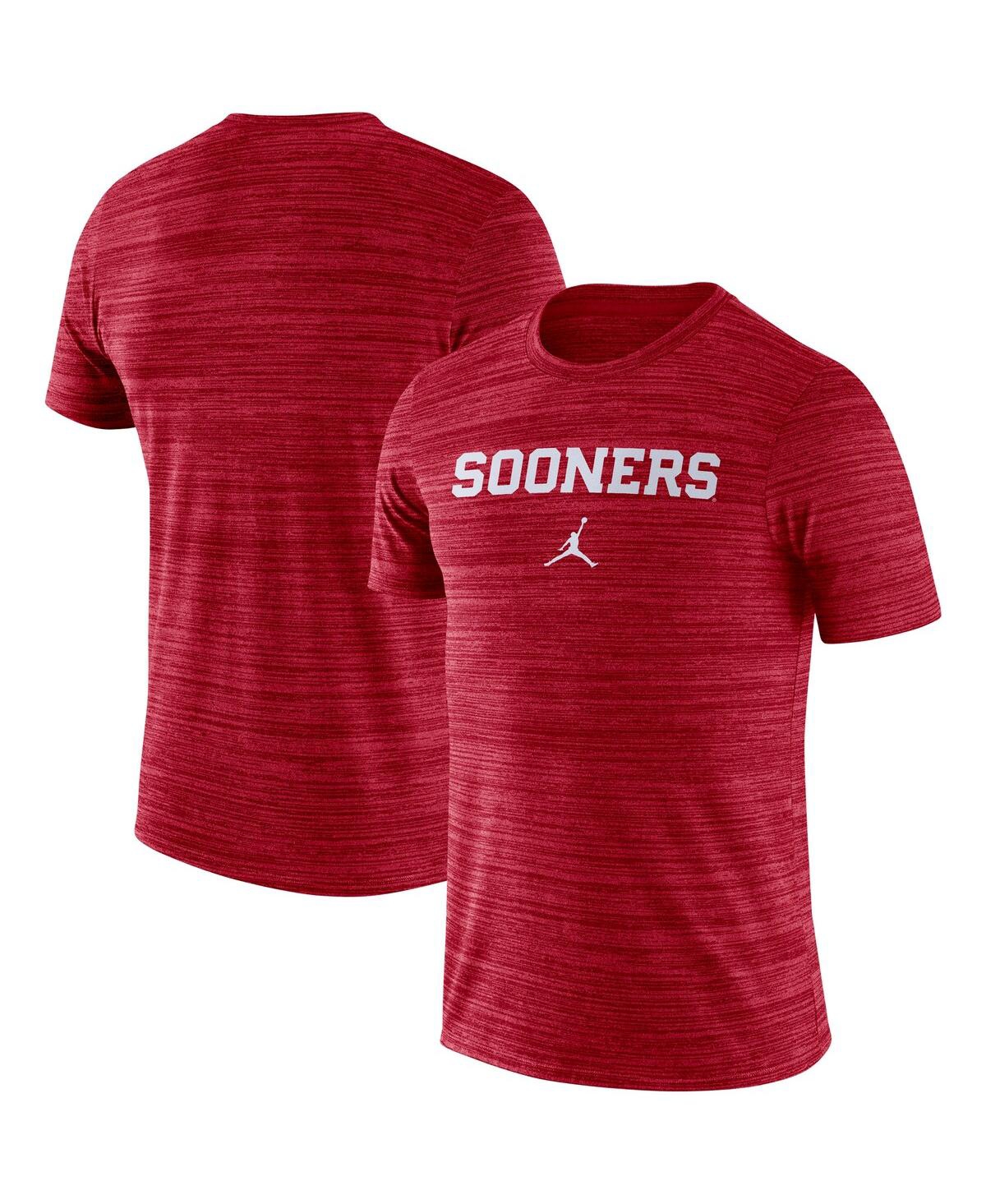 Jordan Men's  Crimson Oklahoma Sooners Team Issue Velocity Performance T-shirt