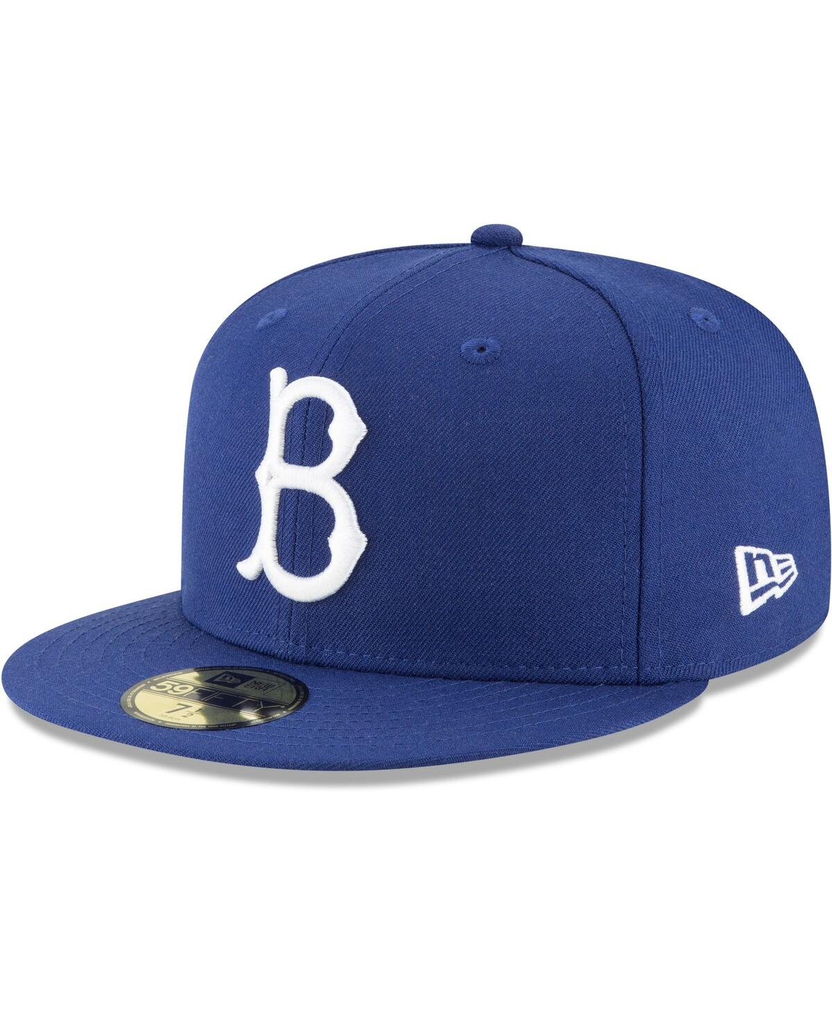 NEW ERA MEN'S ROYAL BROOKLYN DODGERS COOPERSTOWN COLLECTION WOOL 59FIFTY FITTED HAT 
