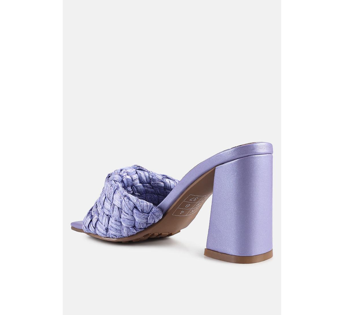 pout pro braided raffia block sandals