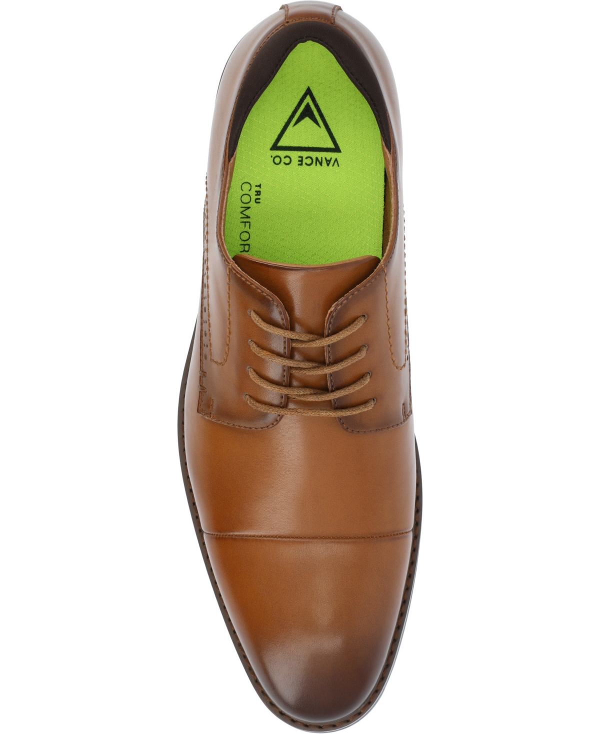 Vance Co. Men's Maning Tru Comfort Foam Cap Toe Lace-Up Derby Shoes