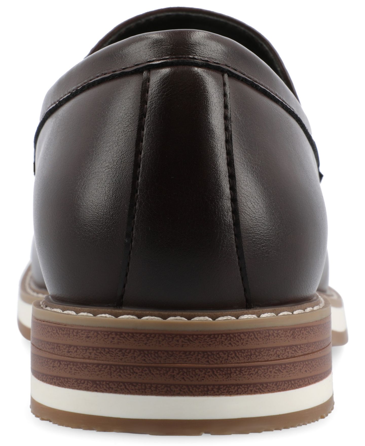 Мужские туфли Vance Co. Kahlil Tru Comfort Foam Slip-On Penny, цвет: Коричневый — фото 3