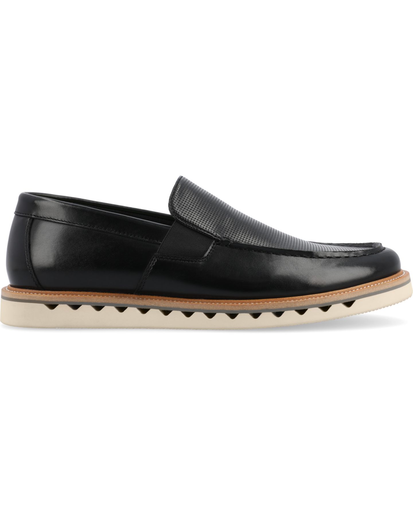 Мужские туфли Vance Co. Dallas Tru Comfort Foam Slip-On, цвет: Чёрный — фото 2